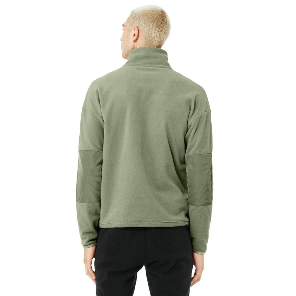 ALO YOGA 1/2 Zip Mammoth Polar Pullover Eucalyptus Size Medium